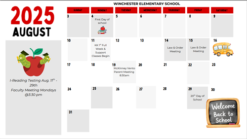 BRONCOS AUGUST CALENDAR